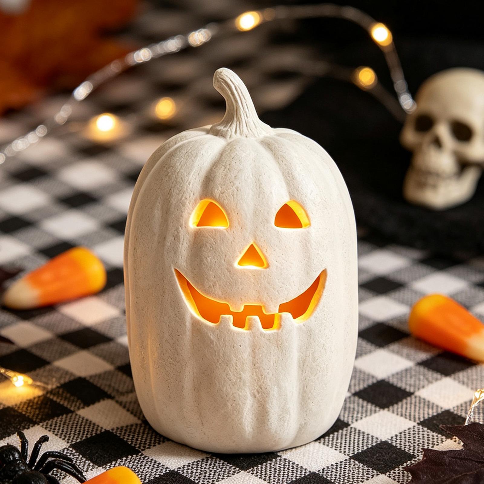 Home Decor Handmade - Rękodzieło z dyni na Halloween, żywiczne