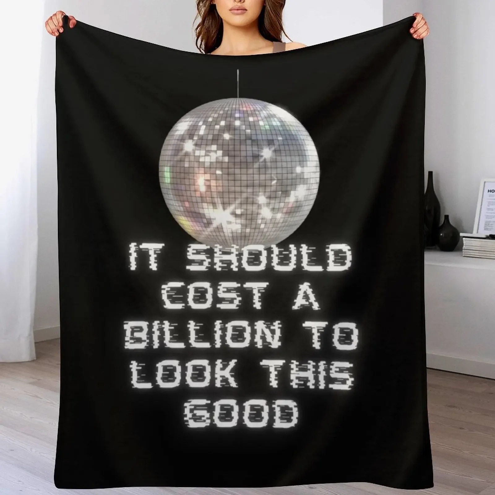 Home Decor Quotes Ideas - Koc z motywem kuli dyskotekowej, wzór