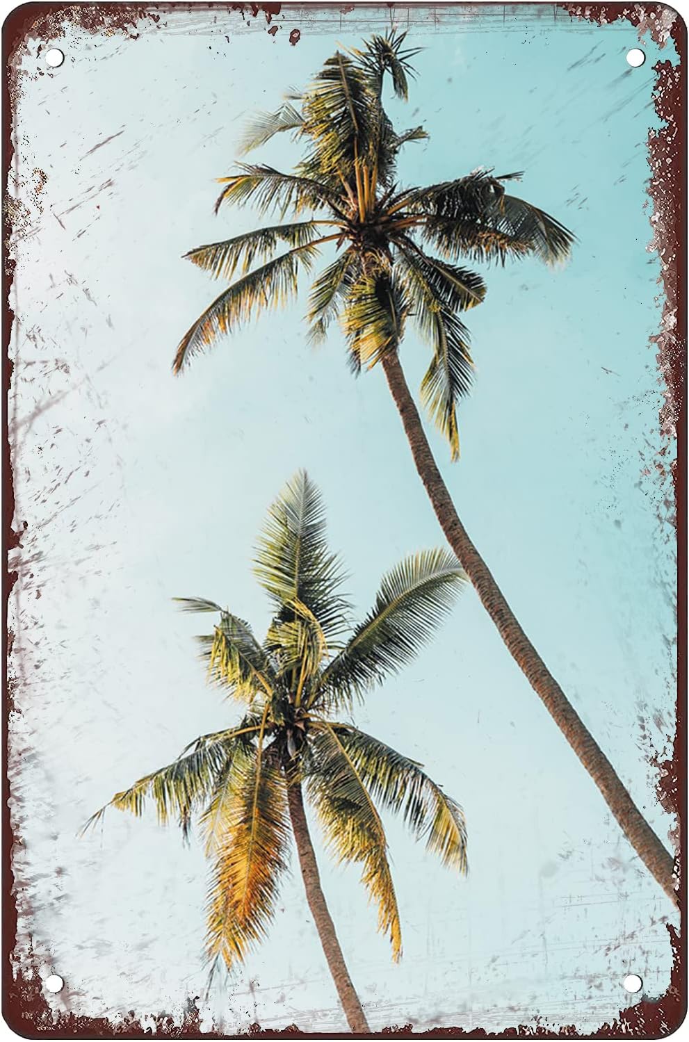 Home Decor Tree - Letnia Słoneczna Plaża Drzewa Kokosowe Dekoracja