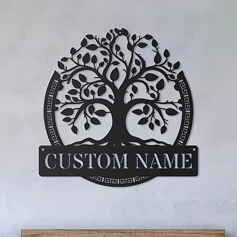 Home Decor Tree - Metalowa dekoracja ścienna z motywem Drzewa