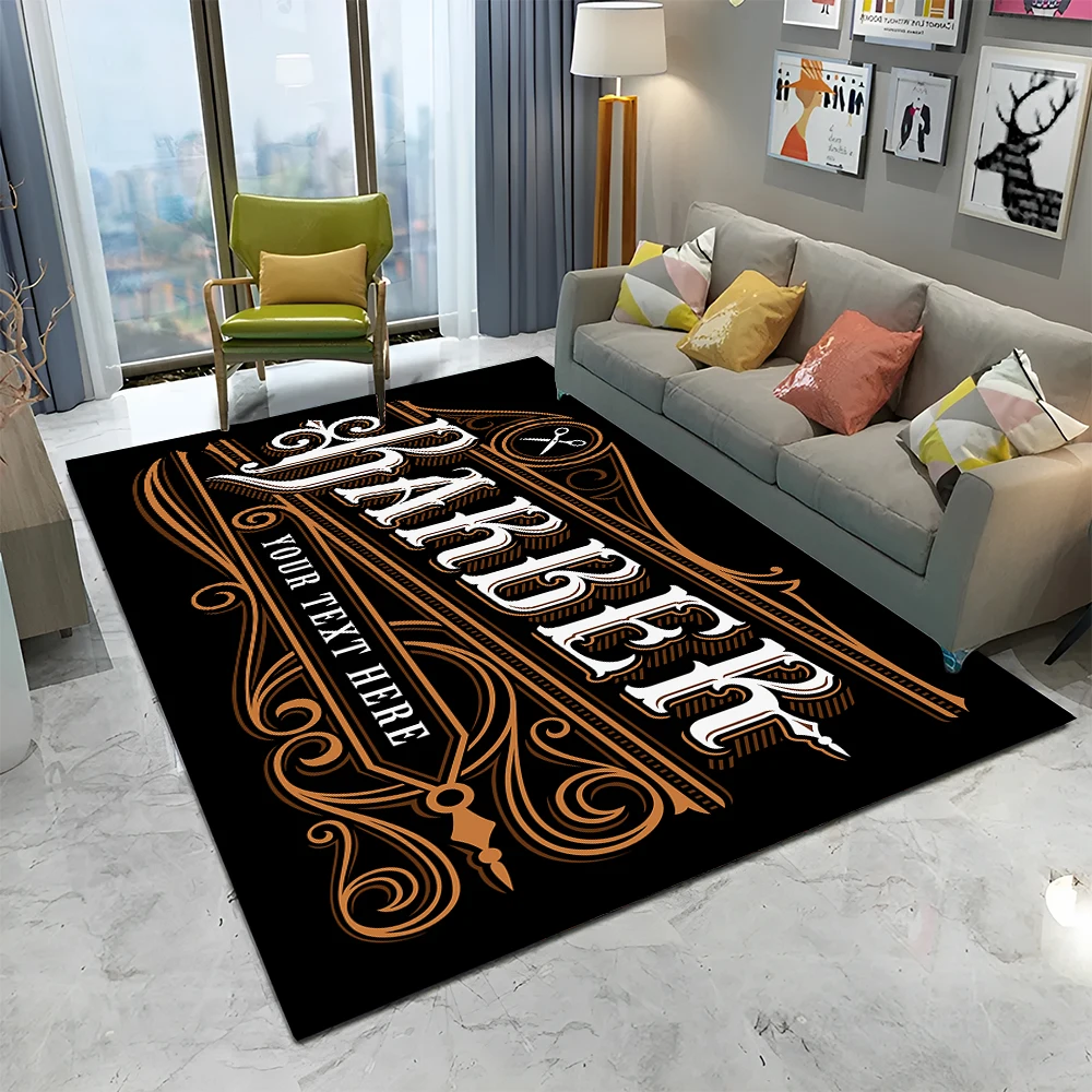 Home Decor Online Shopping - Dywanik 3D Fryzjer Czaszka Vintage Znak
