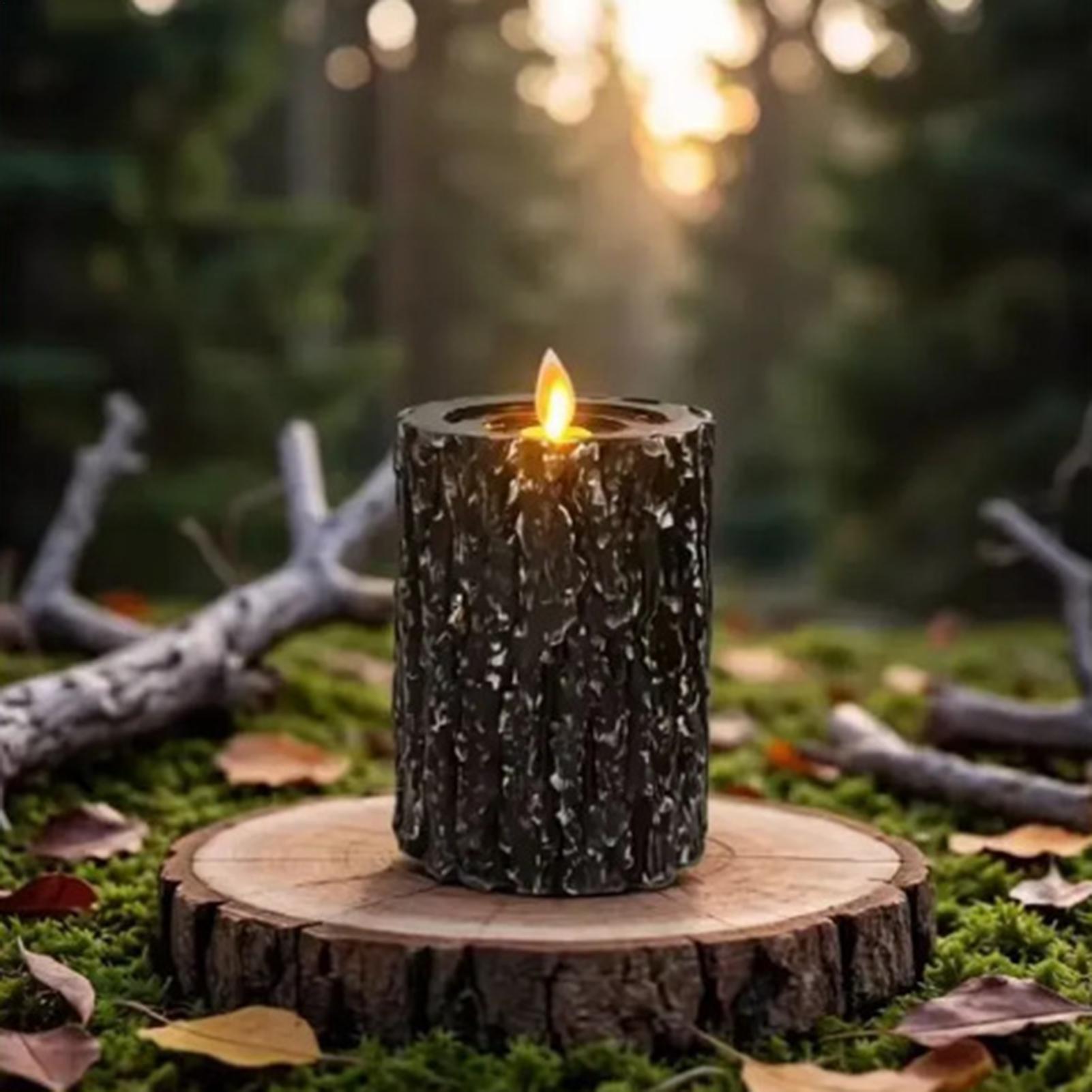 Home Decor Tree - Bezpłomieniowe świece z pilotem, 3 sztuki,
