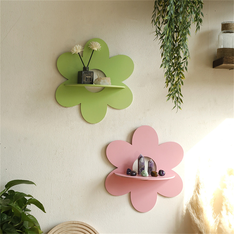 Floating Shelves - Kwiatowa kryształowa półka ekspozycyjna Boho pływająca