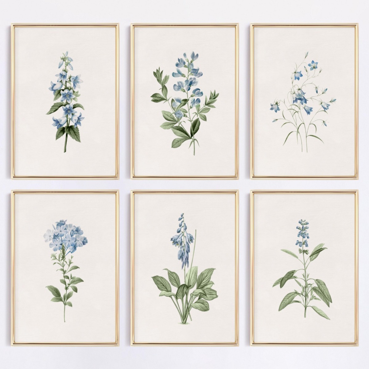 Home Decor Minimal - 1 szt. Niebieski Obraz na Płótnie