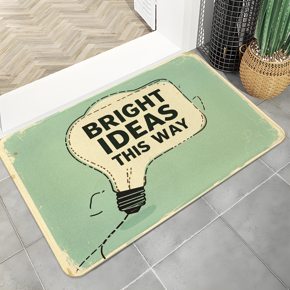 Home Decor Quotes Ideas - Wycieraczka Bright Ideas z motywem żarówki,