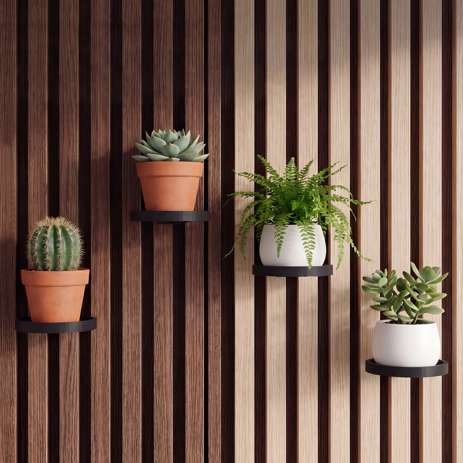Floating Shelves - 4 szt. Akustyczne panele - uchwyty