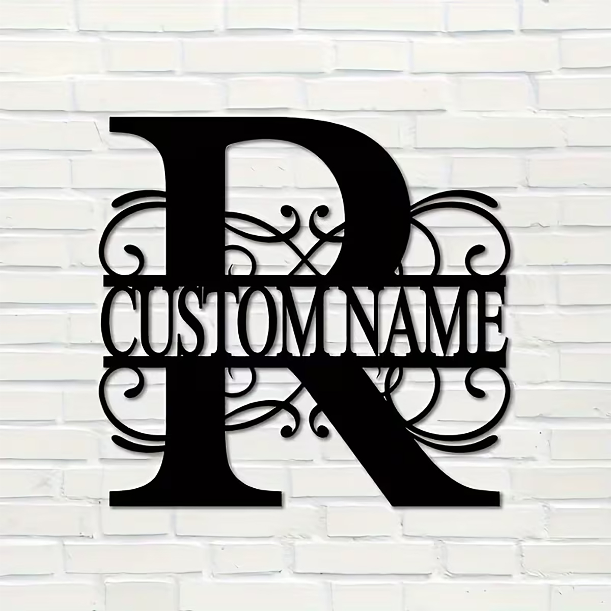 Home Decor Garden - Klasyczna, personalizowana metalowa dekoracja ścienna z