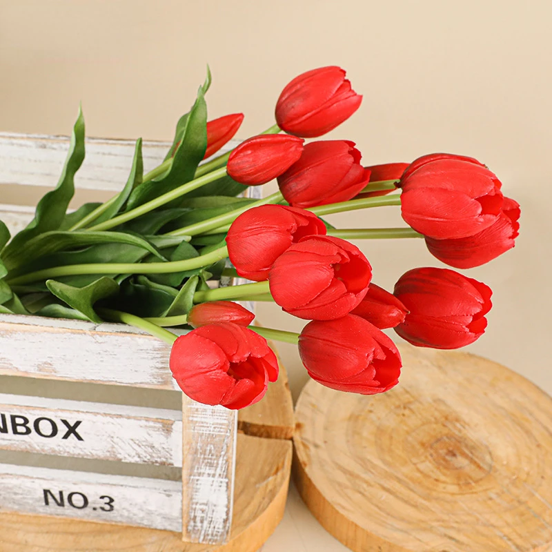 5 głowic Sztuczne tulipany Dek – Home Decor Tulip recenzja i cena