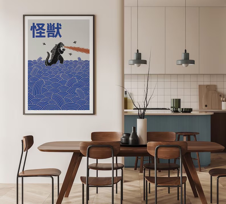 Japońskie współczesne dzieła s – Watercolor Poster Print recenzja i cena