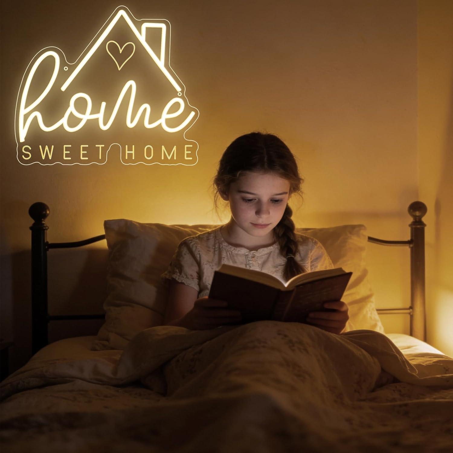 Neonowy znak Sweet Home, ściem – Home Decor Aesthetic recenzja i cena