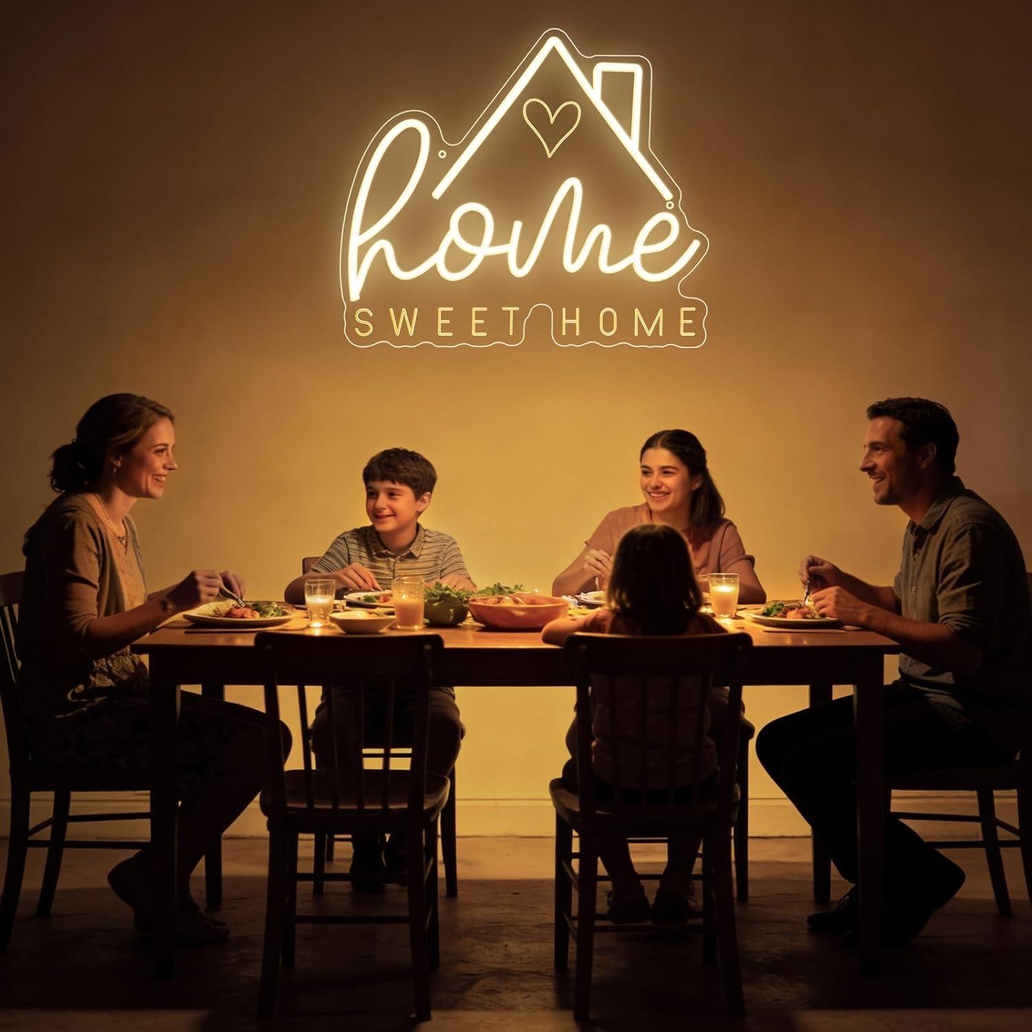 Neonowy znak Sweet Home, ściem – Home Decor Aesthetic recenzja i cena