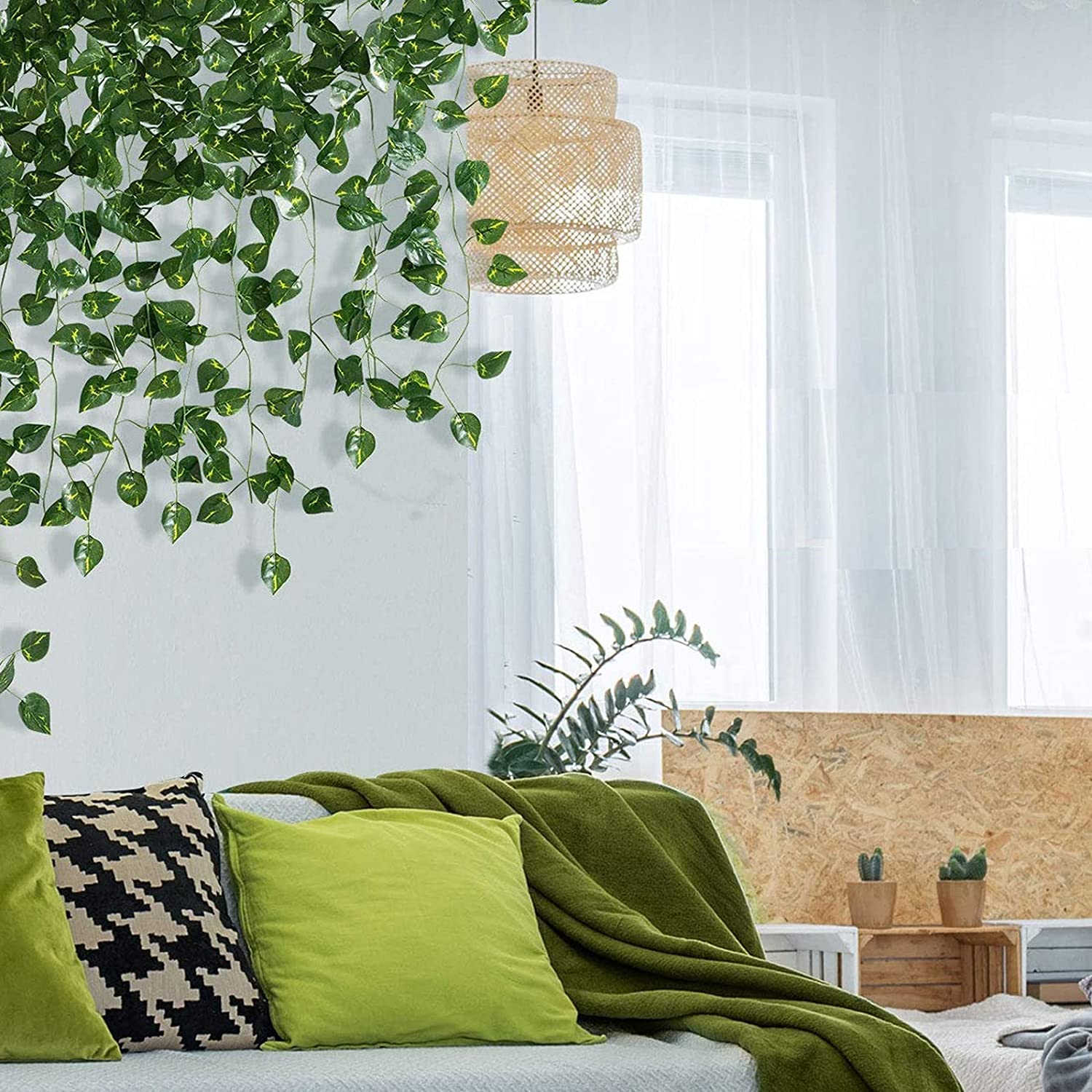 1/3/6/12 szt. Sztuczne liście  – Artificial Hanging Plants recenzja i cena
