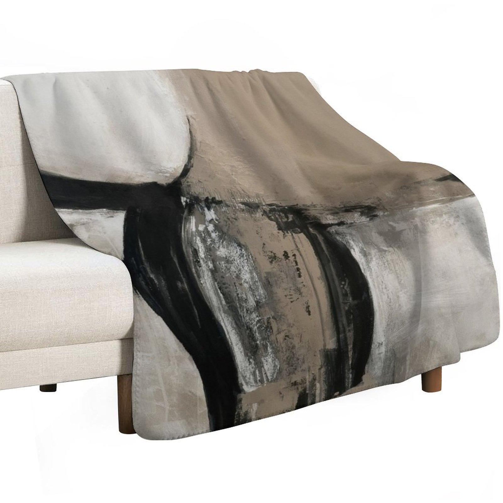 Neutralny abstrakcyjny koc nar – Neutral Throw Blanket recenzja i cena