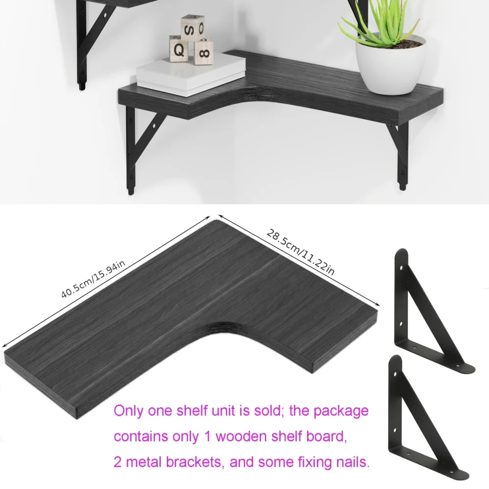 Półki wiszące z naturalnym wzo – Floating Shelves recenzja i cena