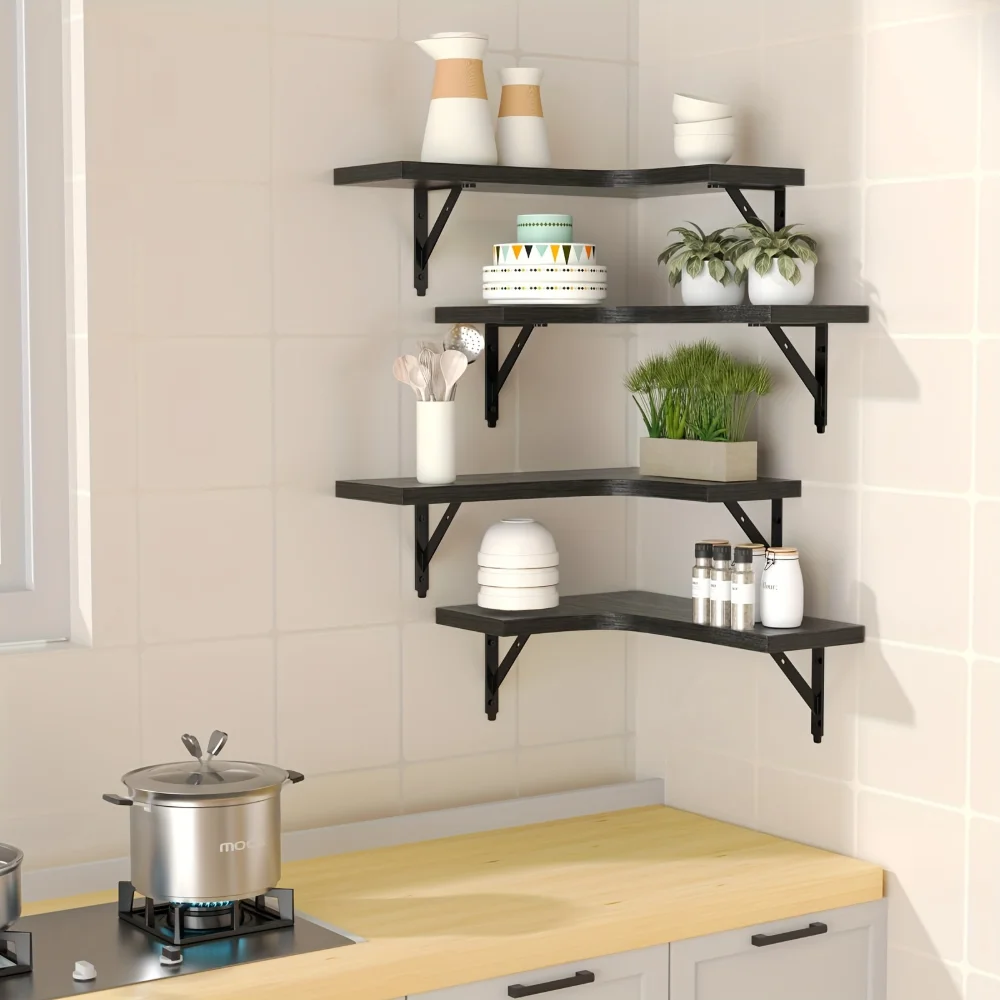 Półki wiszące z naturalnym wzo – Floating Shelves recenzja i cena