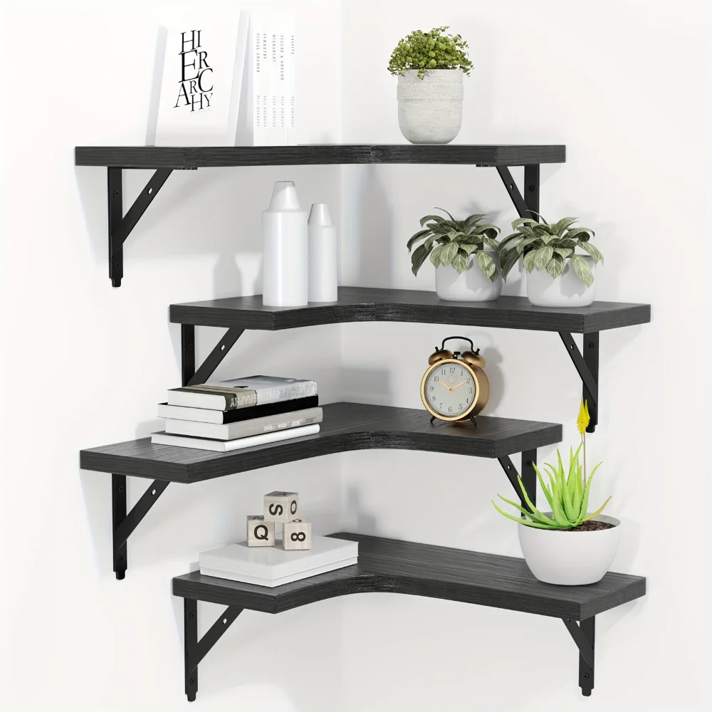 Półki wiszące z naturalnym wzo – Floating Shelves recenzja i cena