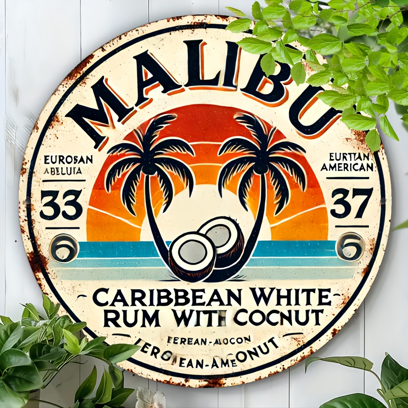 Vintage Malibu Rum Coconut Alu – Home Decor Tree recenzja i cena