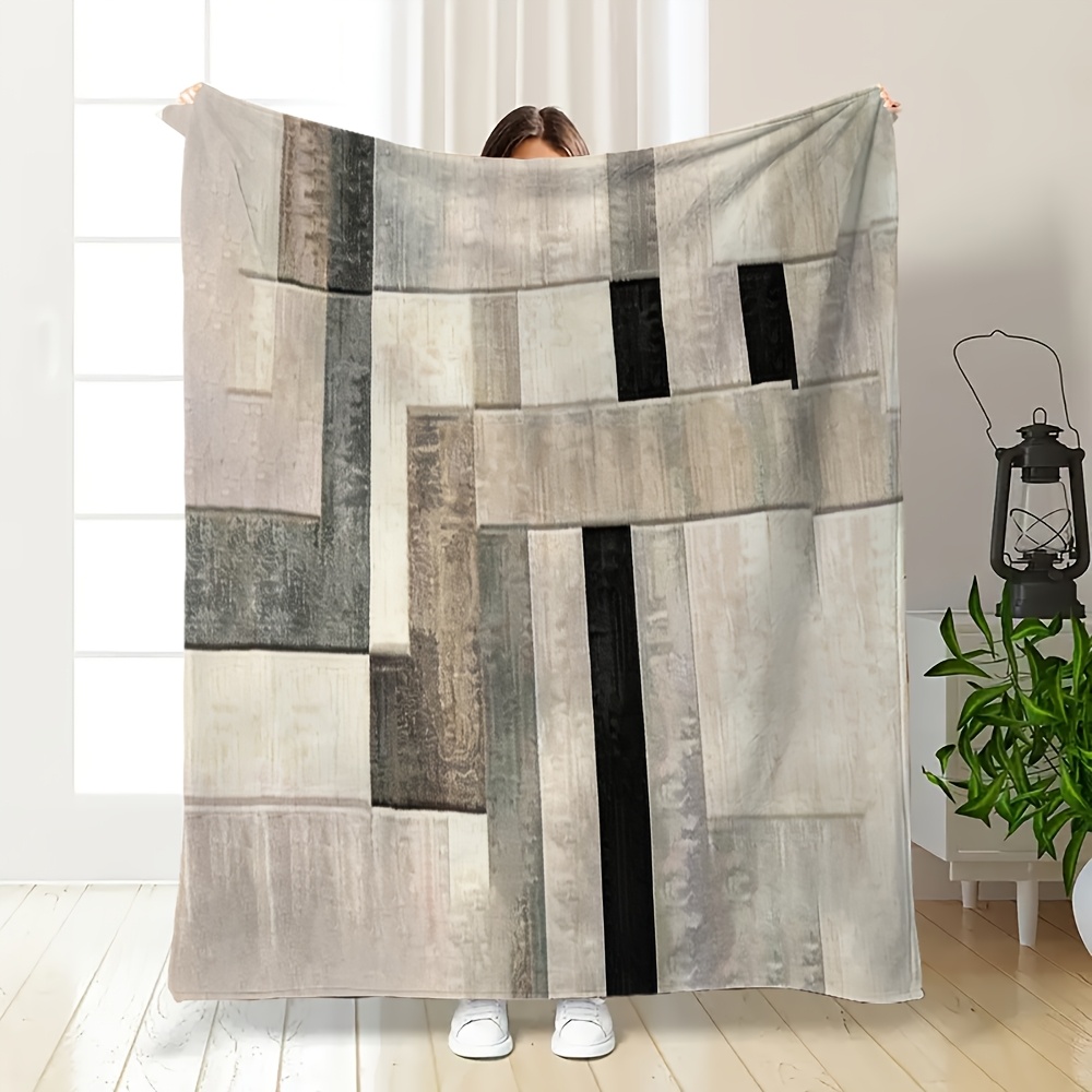 Luksusowy koc z flaneli polies – Neutral Throw Blanket recenzja i cena
