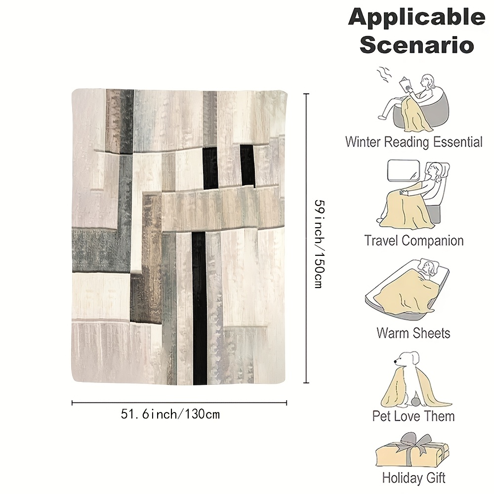 Luksusowy koc z flaneli polies – Neutral Throw Blanket recenzja i cena