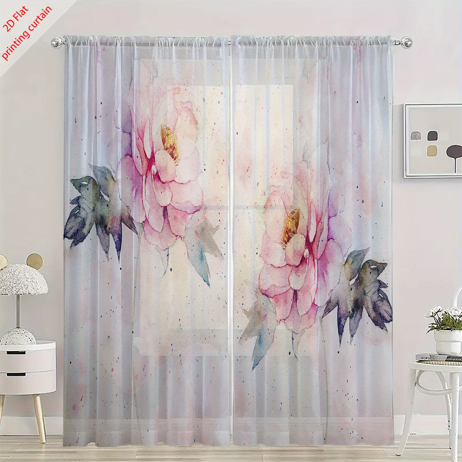 Przezroczysta zasłona z gazy z – Home Decor Tulip recenzja i cena