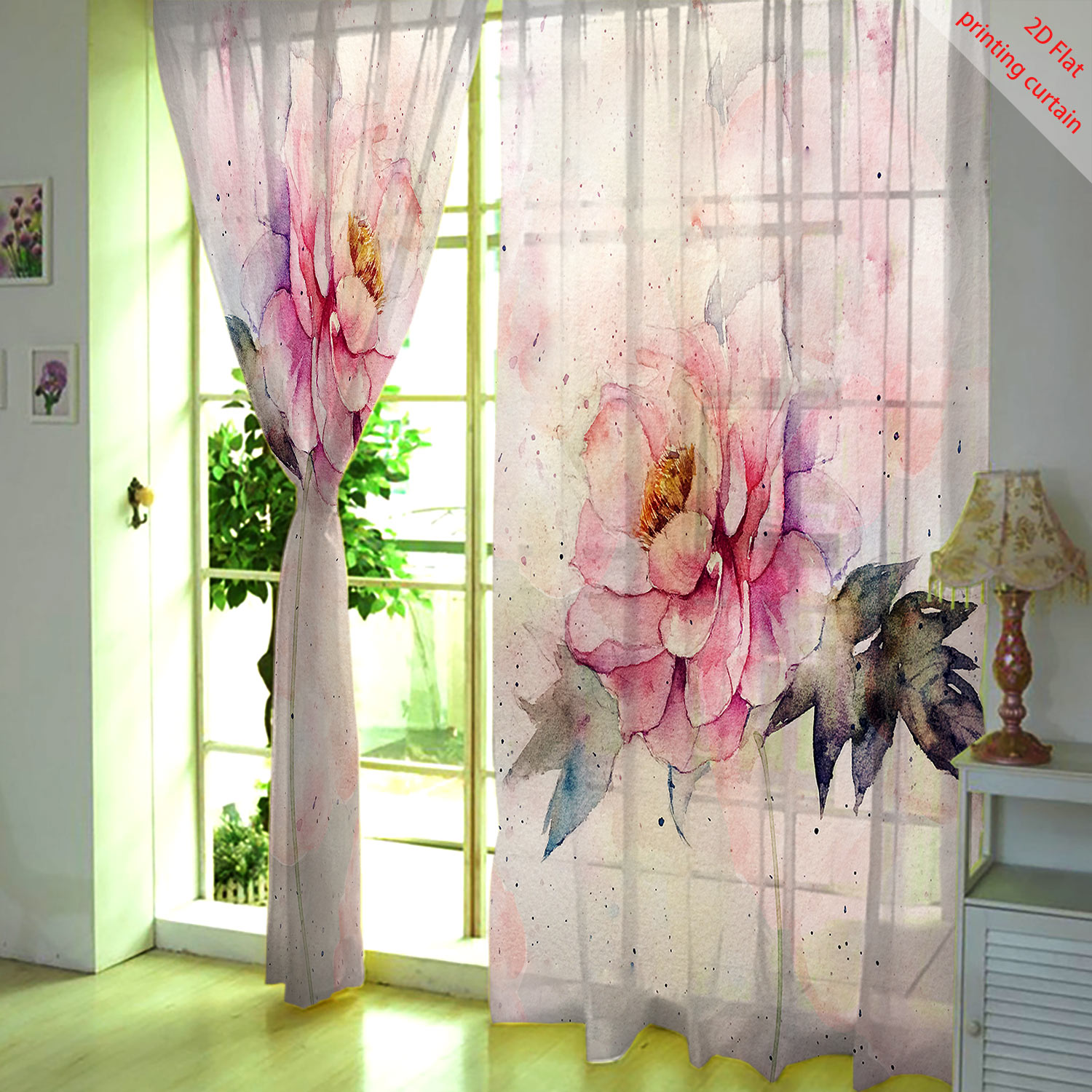 Przezroczysta zasłona z gazy z – Home Decor Tulip recenzja i cena