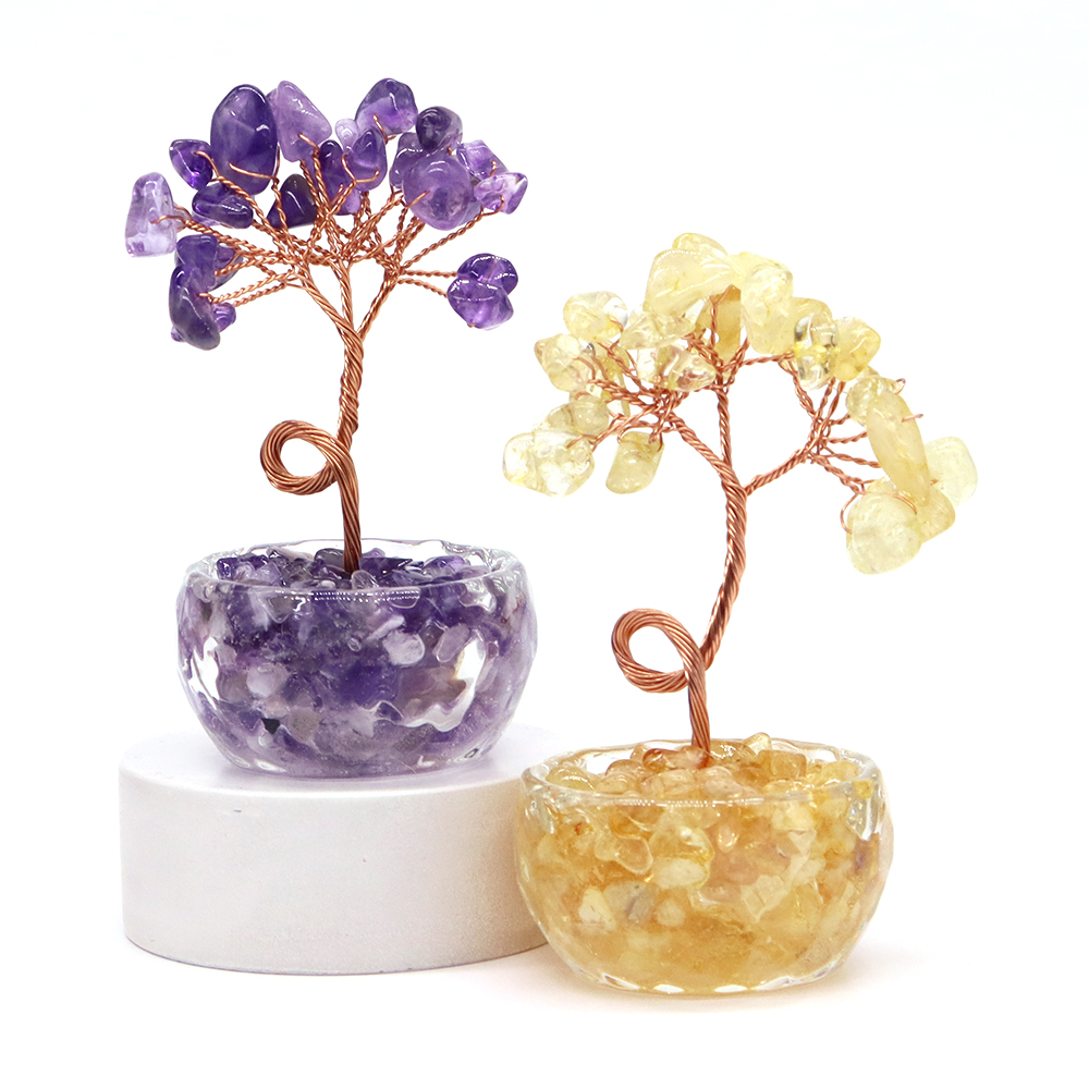 Naturalny Kryształowy Drzewko  – Home Decor Tree recenzja i cena