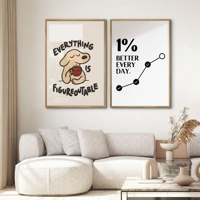 Plakat z inspirującym cytatem, – Home Decor Quotes Ideas recenzja i cena
