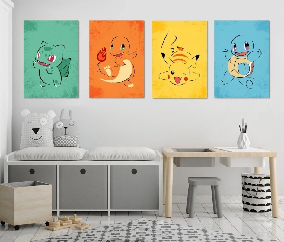 Bezramowy Plakat z Kreskówkowy – Watercolor Poster Print recenzja i cena