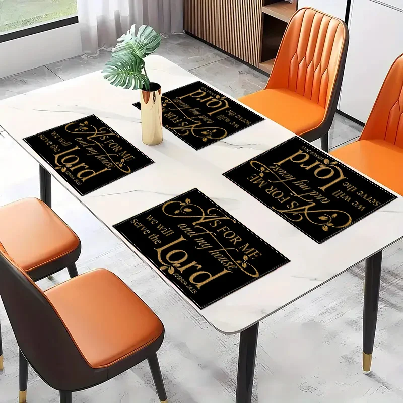 4 szt. inspirujących lnianych  – Home Decor Quotes Ideas recenzja i cena