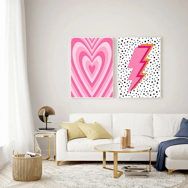 Abstrakcyjny Różowy Gradient B – Home Decor Minimal recenzja i cena