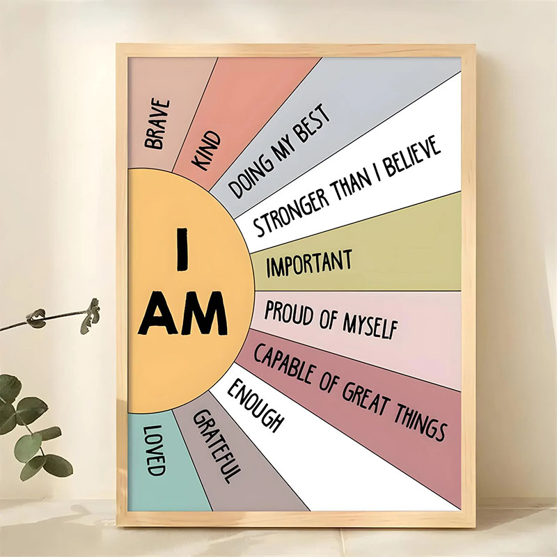 1 SZT. Bezramowy Plakat z Insp – Home Decor Quotes Ideas recenzja i cena