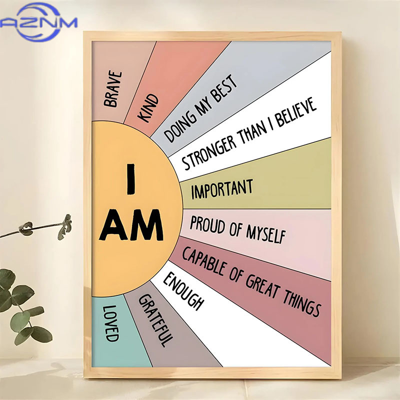 AZNM 1 szt. Inspirujący Plakat – Home Decor Quotes Ideas recenzja i cena