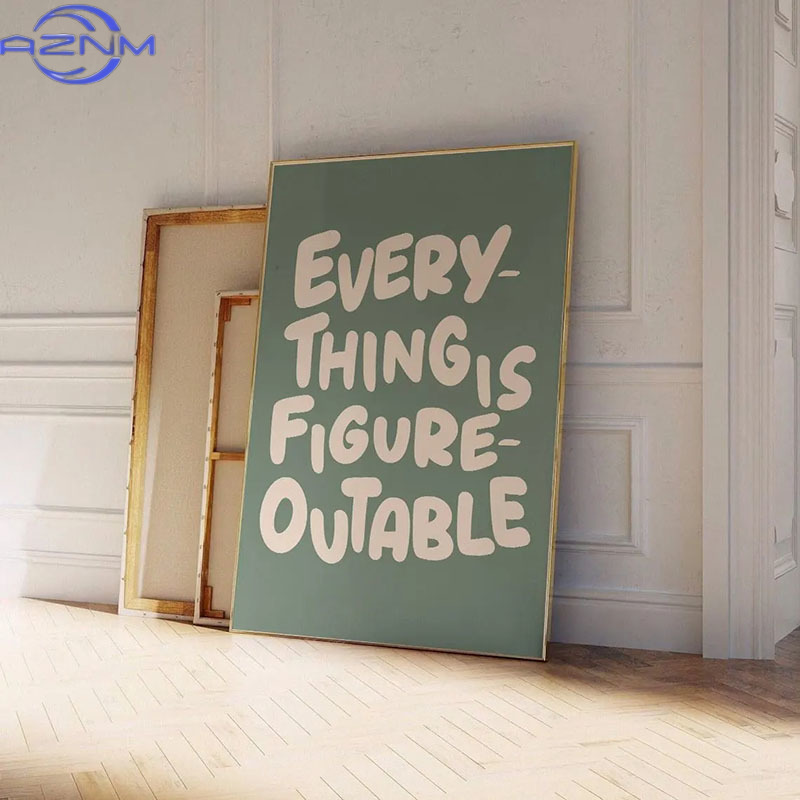 AZNM 1 szt. Inspirujący Plakat – Home Decor Quotes Ideas recenzja i cena