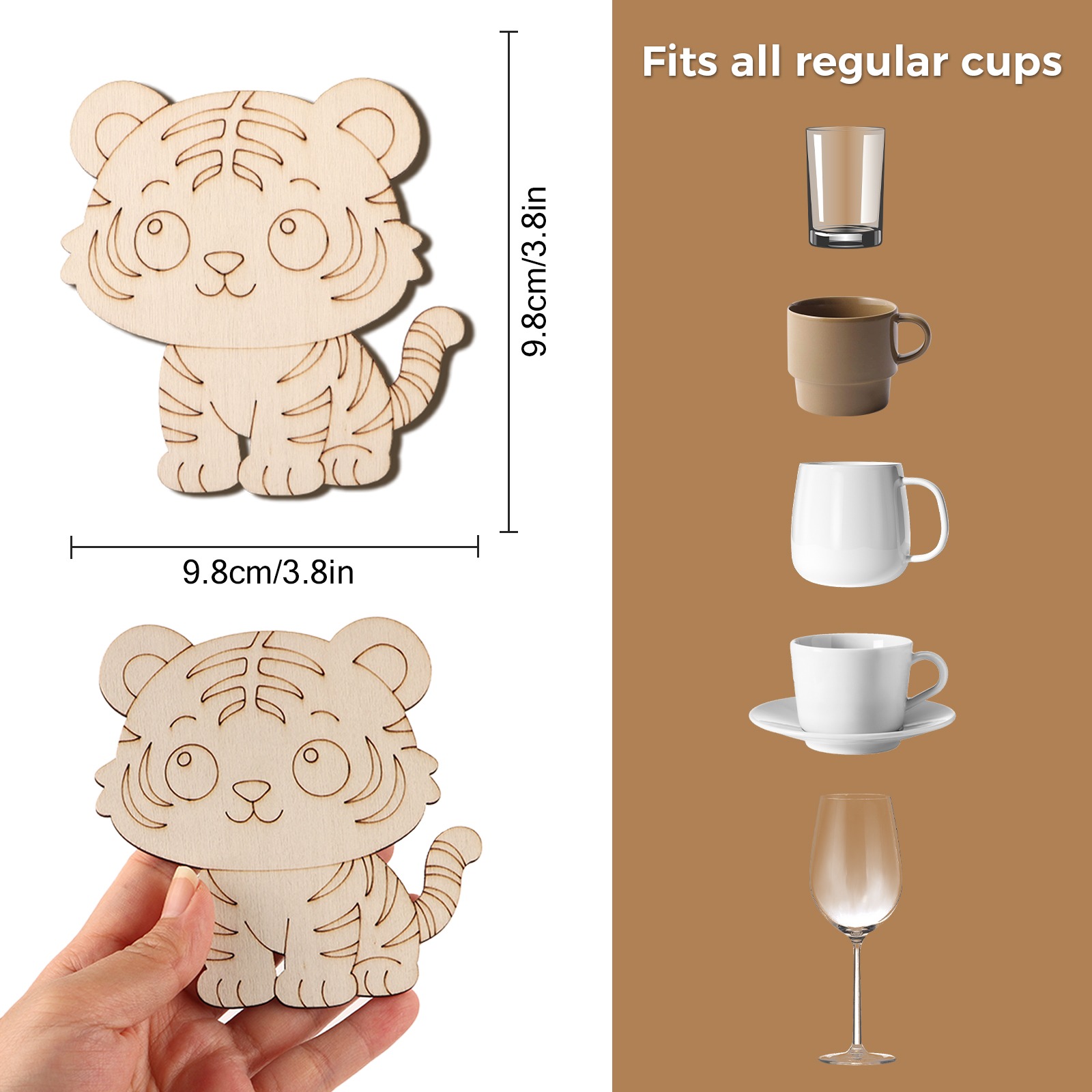 10 szt./zestaw Tygrys Zwierzę  – Home Decor Handmade recenzja i cena