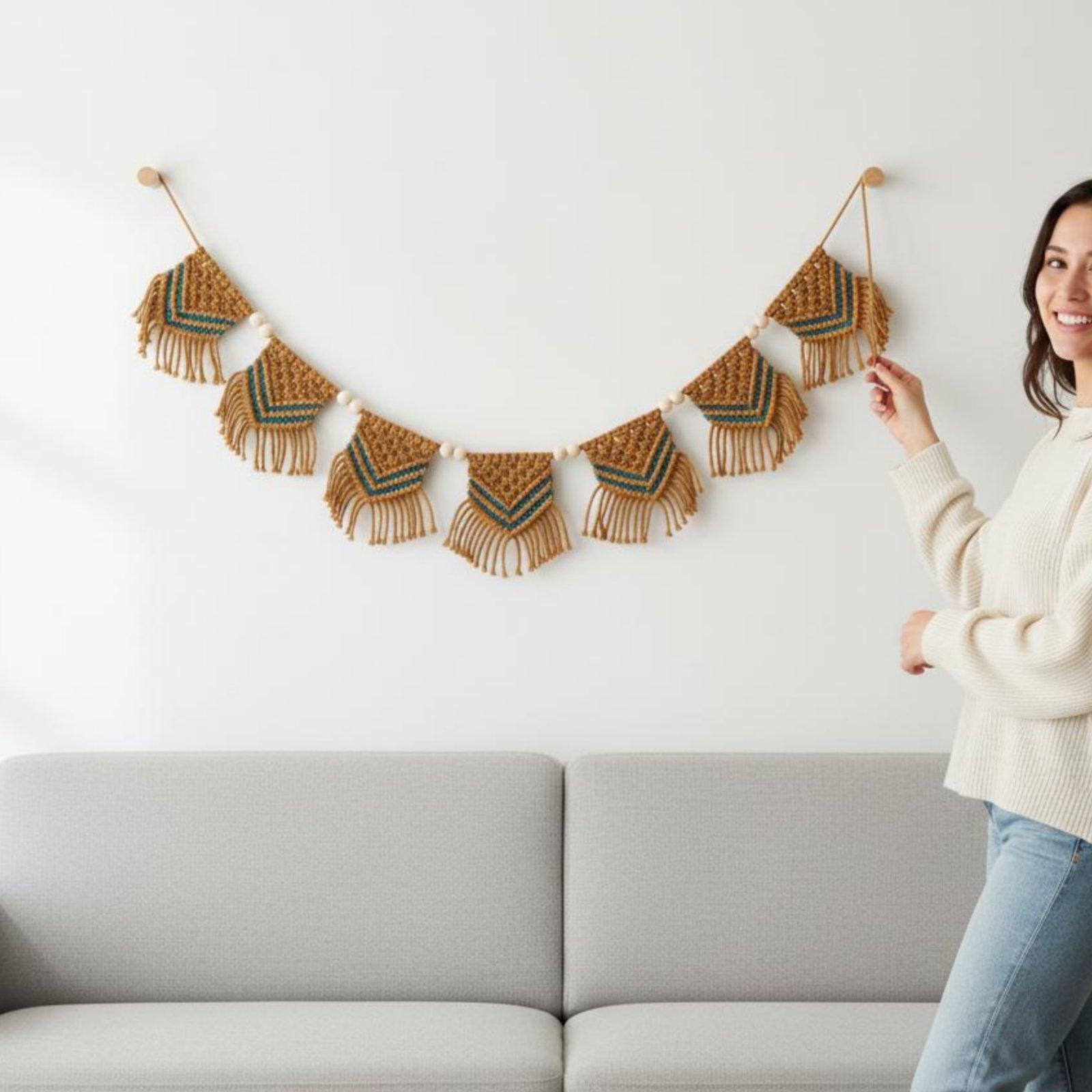 Bawełniany gobelin z frędzlami – Home Decor Handmade recenzja i cena