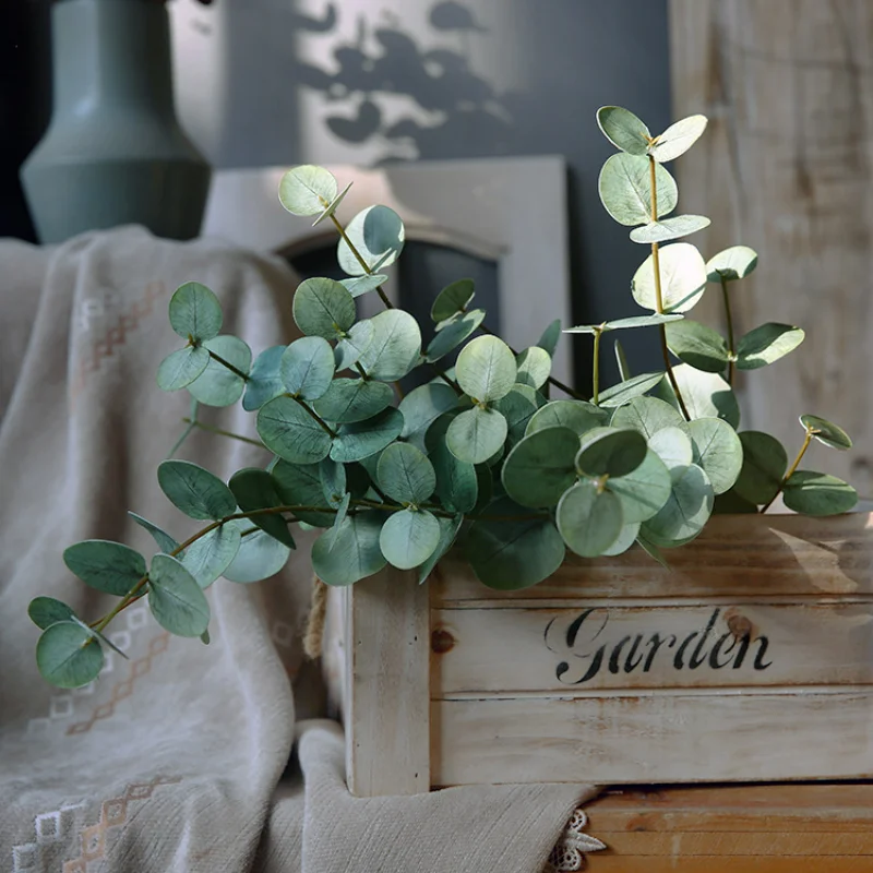 50CM świeże 3 widelec czuć euk – Artificial Hanging Plants recenzja i cena