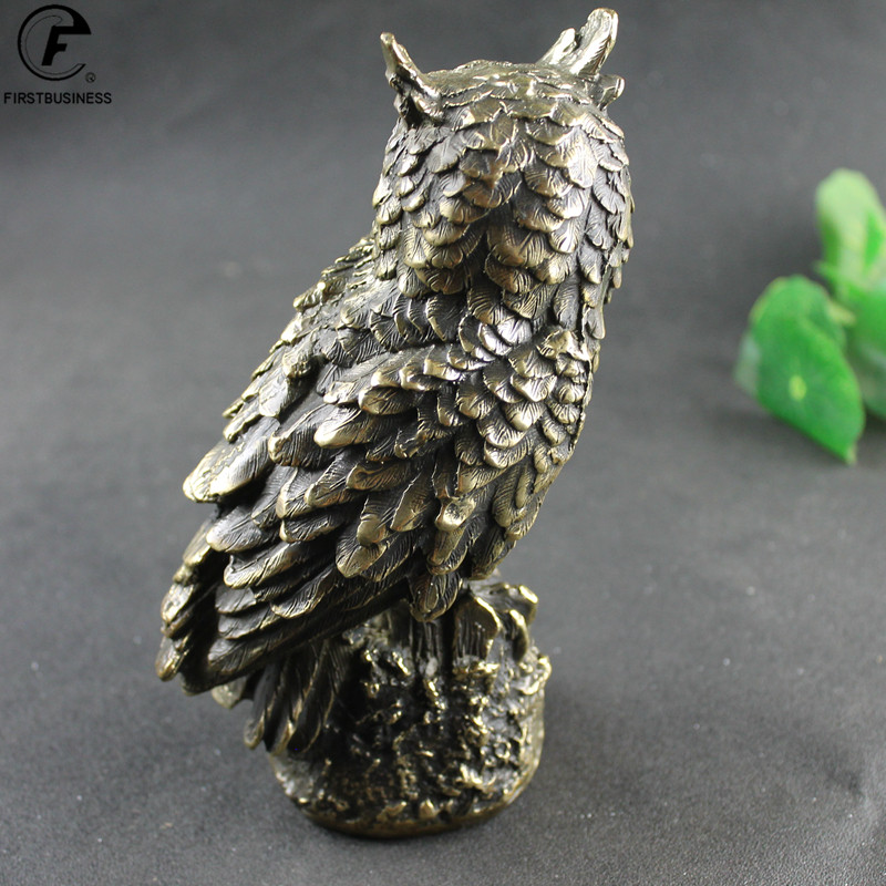 Antyczny mosiądz stojący sowa  – Home Decor On Sale recenzja i cena