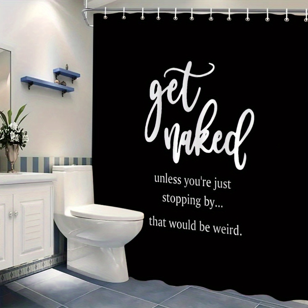 Zabawna Zasłona Prysznicowa z  – Home Decor Quotes Ideas recenzja i cena