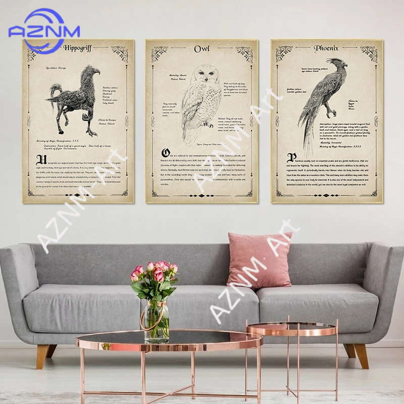 Antyczny Styl Magiczne Stworze – Watercolor Poster Print recenzja i cena