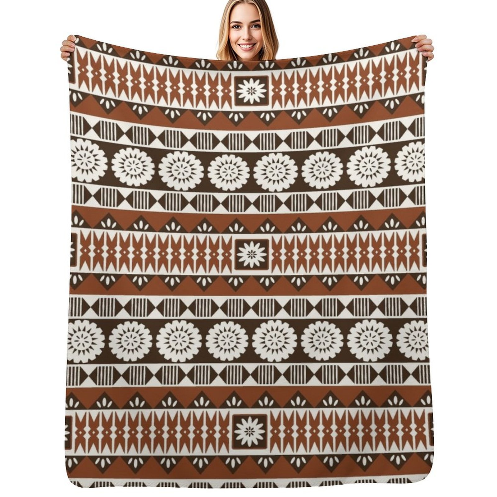 Fijian Masi 2 - Neutralny koc  – Neutral Throw Blanket recenzja i cena