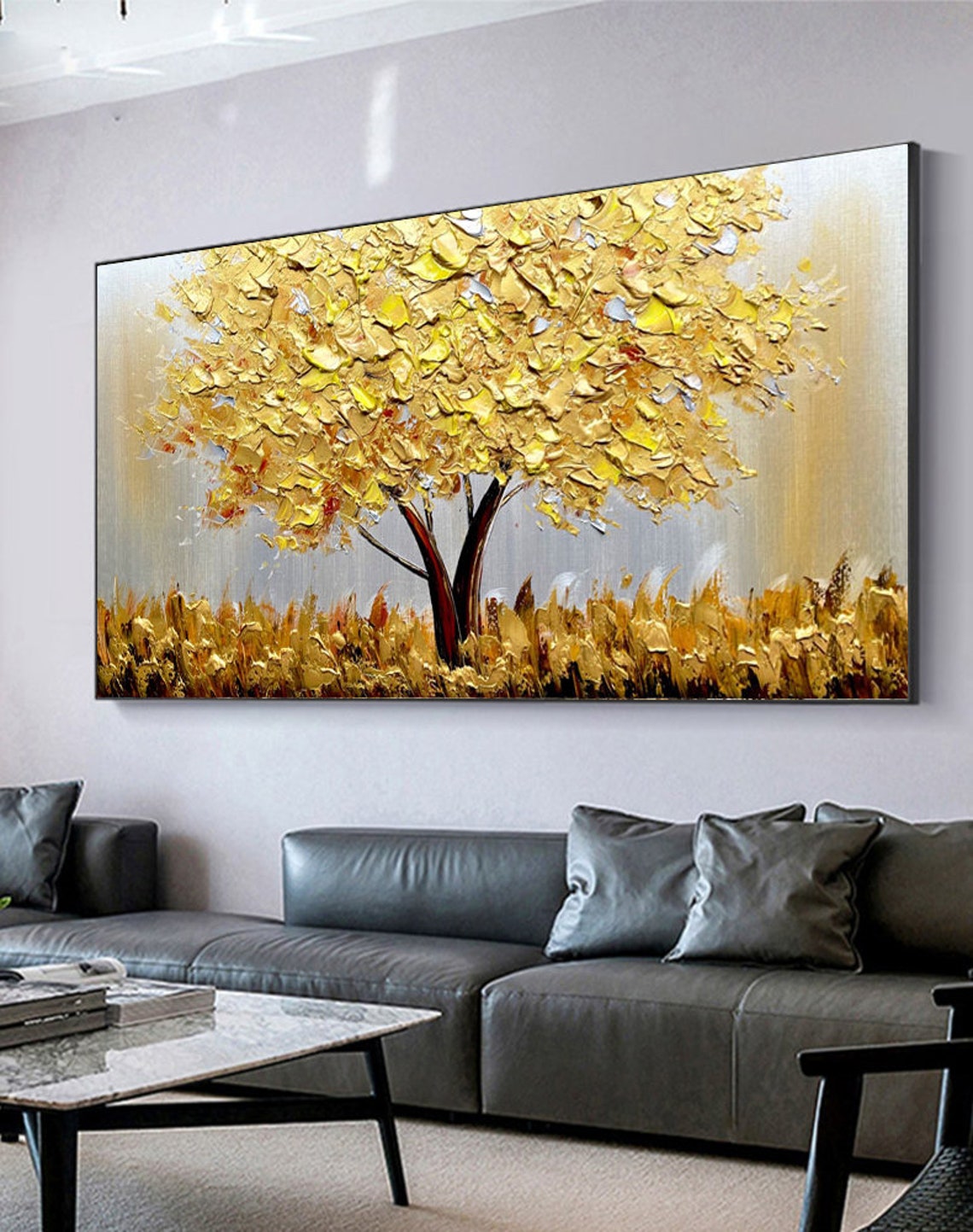 Abstrakcyjny obraz olejny na p – Home Decor Tree recenzja i cena
