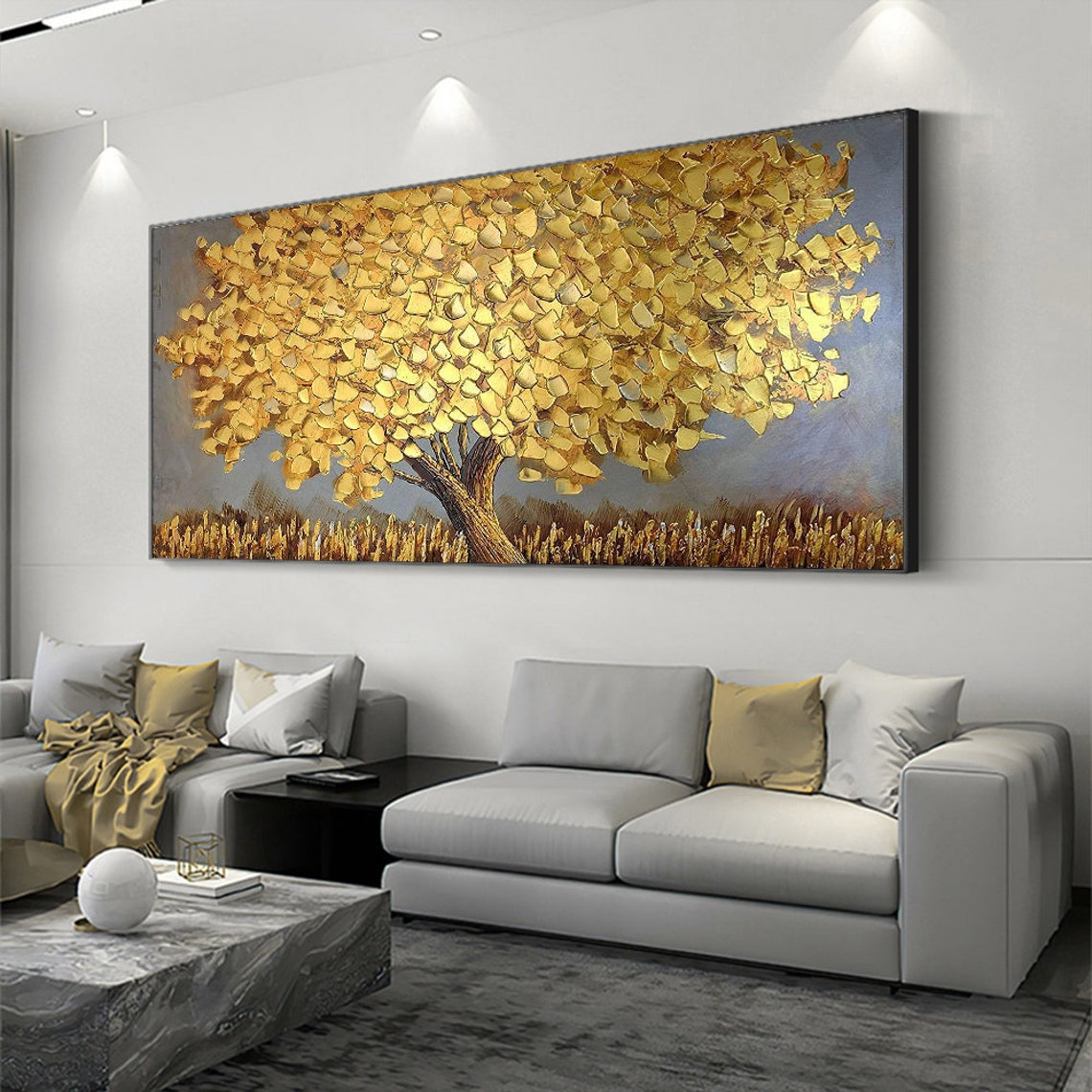 Abstrakcyjny obraz olejny na p – Home Decor Tree recenzja i cena