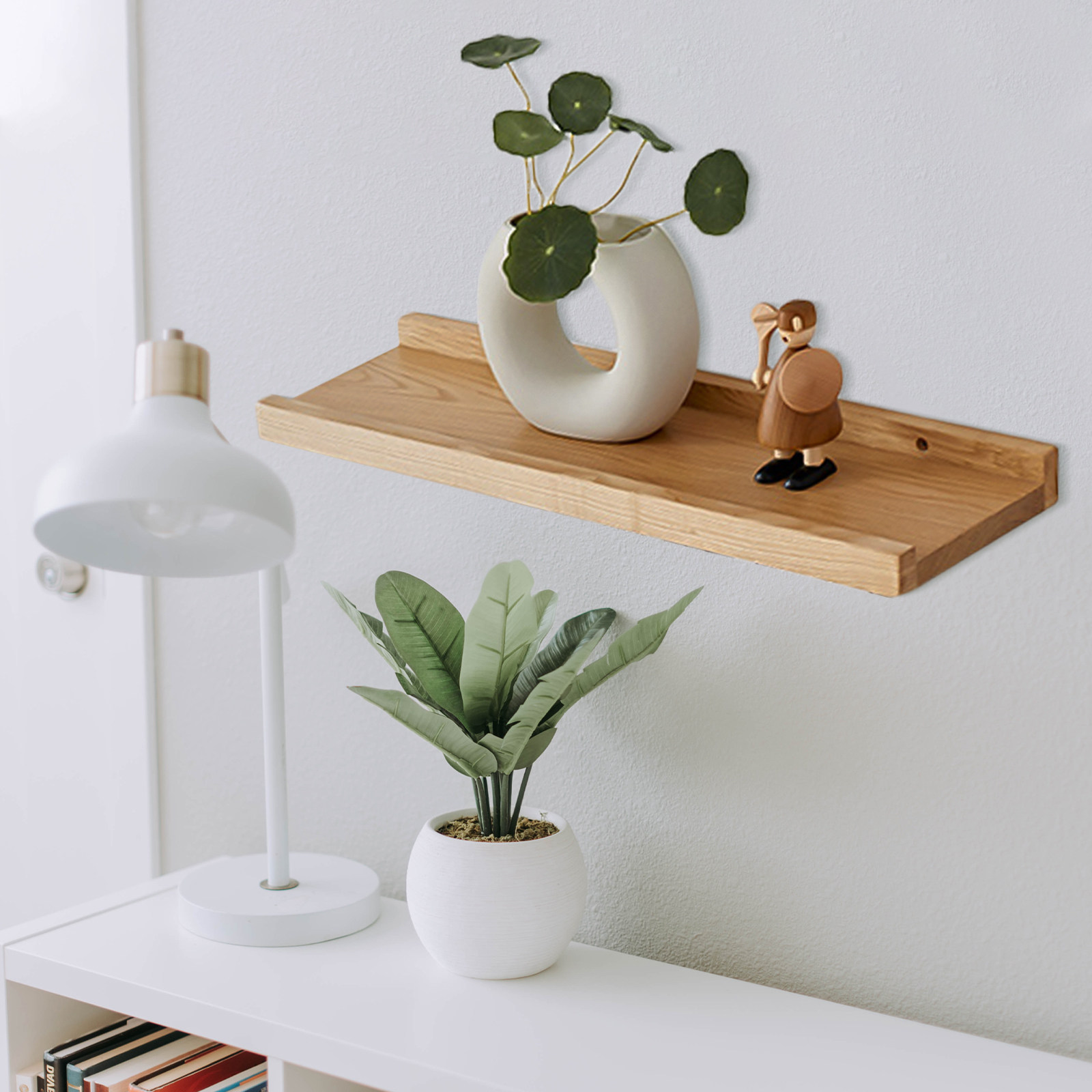 Drewniana półka ścienna, mała  – Floating Shelves recenzja i cena