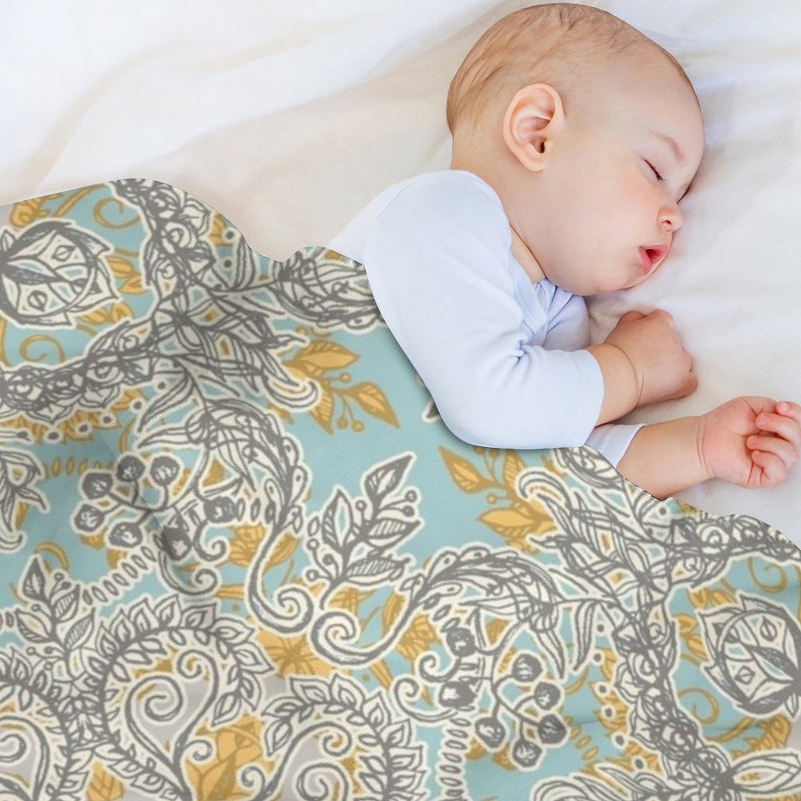 Koc w stylu cygańskich kwiatów – Neutral Throw Blanket recenzja i cena