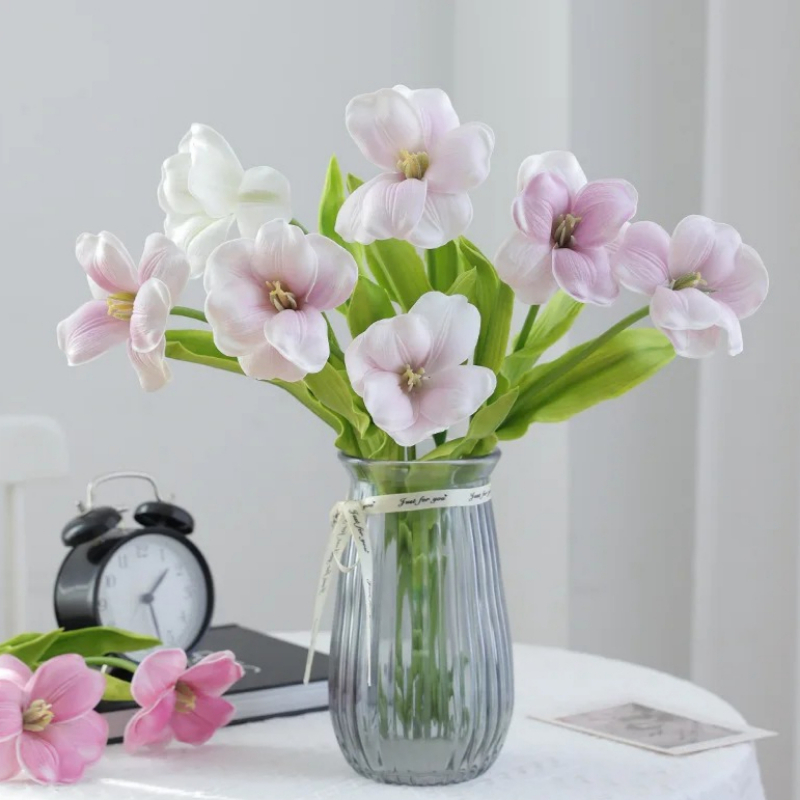 12 sztuk sztucznych kwiatów tu – Home Decor Tulip recenzja i cena
