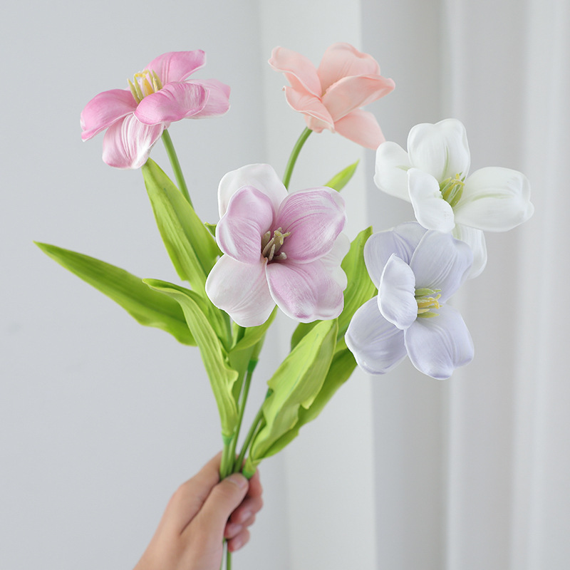 12 sztuk sztucznych kwiatów tu – Home Decor Tulip recenzja i cena