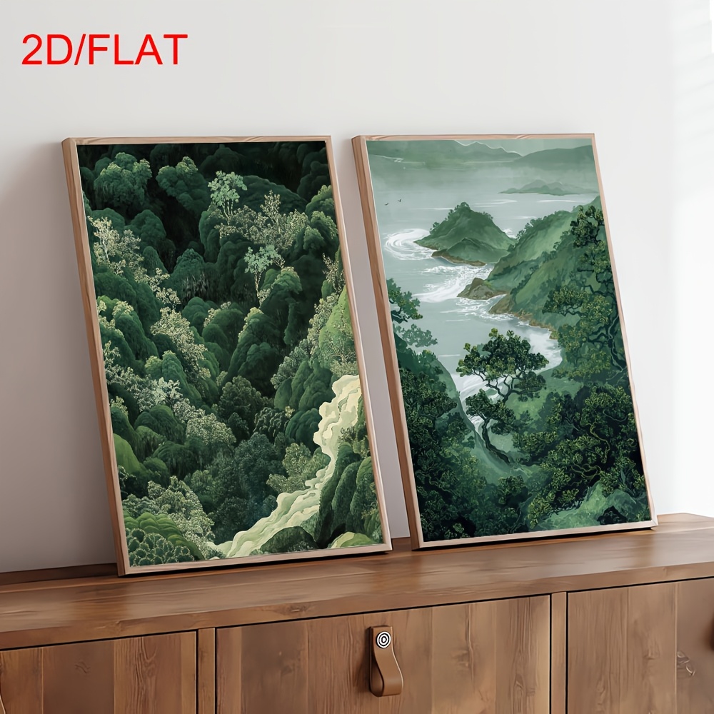2 szt. Nowoczesne zielone obra – Home Decor Minimal recenzja i cena