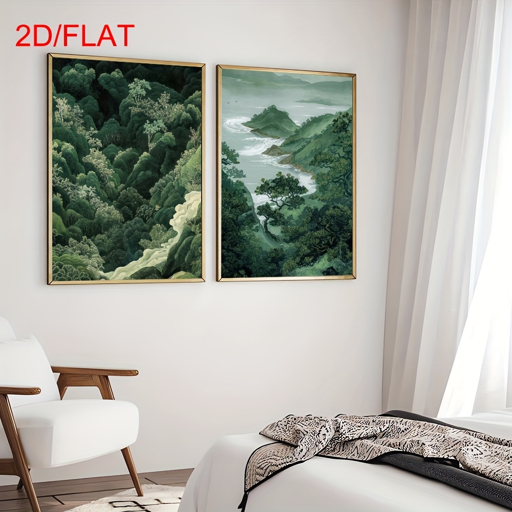 2 szt. Nowoczesne zielone obra – Home Decor Minimal recenzja i cena