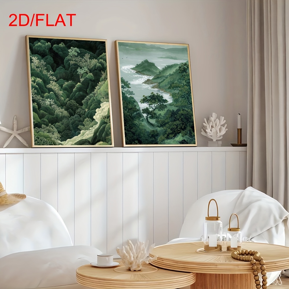 2 szt. Nowoczesne zielone obra – Home Decor Minimal recenzja i cena