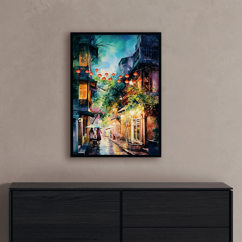 Plakat z wioską wietnamską, sc – Watercolor Poster Print recenzja i cena